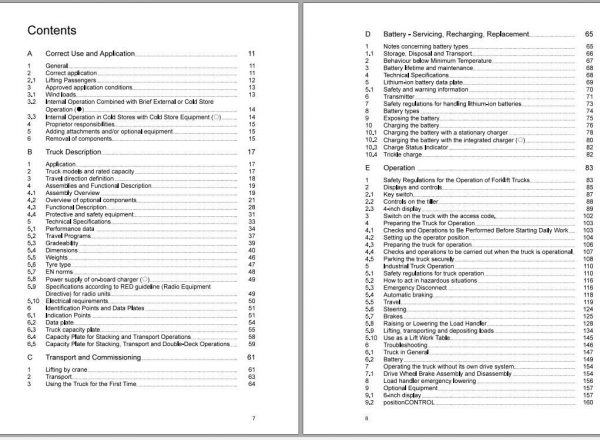 Jungheinrich Forklift ERC 214 216zi Operating Instructions 2