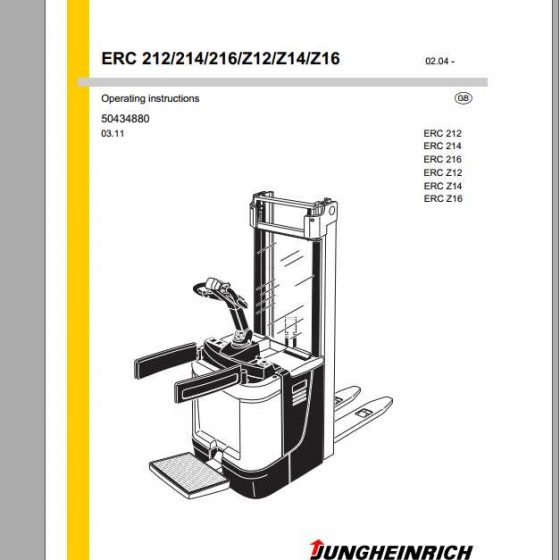 Jungheinrich Forklift ERC 215a Operating Instructions