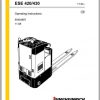 Jungheinrich Forklift ESE 420 430 Operating Instructions 1