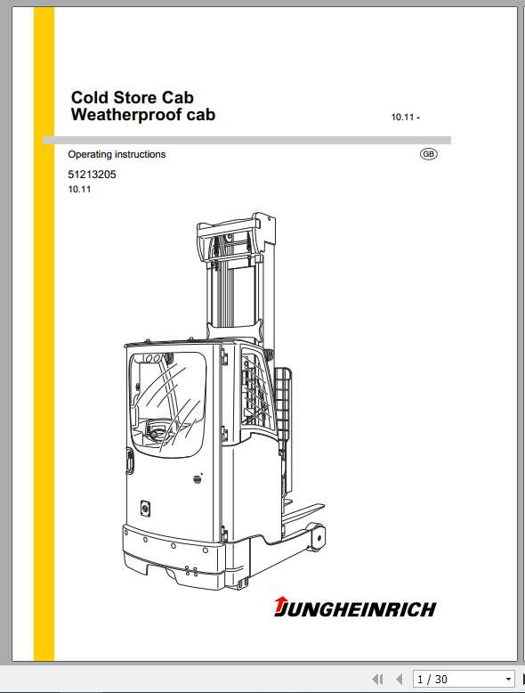 Jungheinrich Forklift ET KHG KHK Operating Instructions 1
