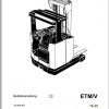 Jungheinrich Forklift ETMV 10 25 Operating Manual DE 1