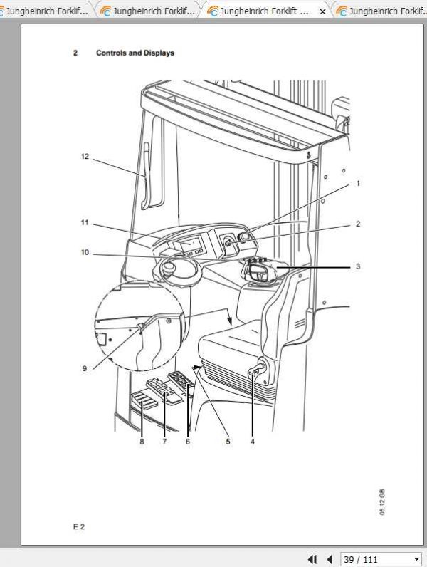 Jungheinrich Forklift ETV 110 116 Operating Instructions 3
