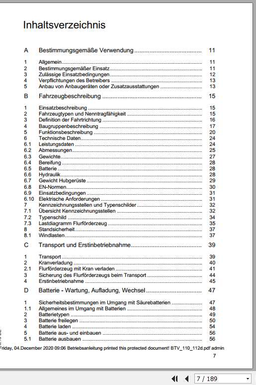 Jungheinrich Forklift ETV 110 116 Operating Manual DE 2