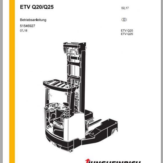 Jungheinrich Forklift ETV C16 C20 Operating Manual_DE