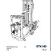 Jungheinrich Forklift ETX 100 515 Operating Manual DE 1