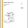 Jungheinrich Forklift EZS 330 350 Operating Instructions 1
