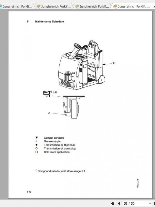 Jungheinrich Forklift EZS 330 350 Operating Instructions 3