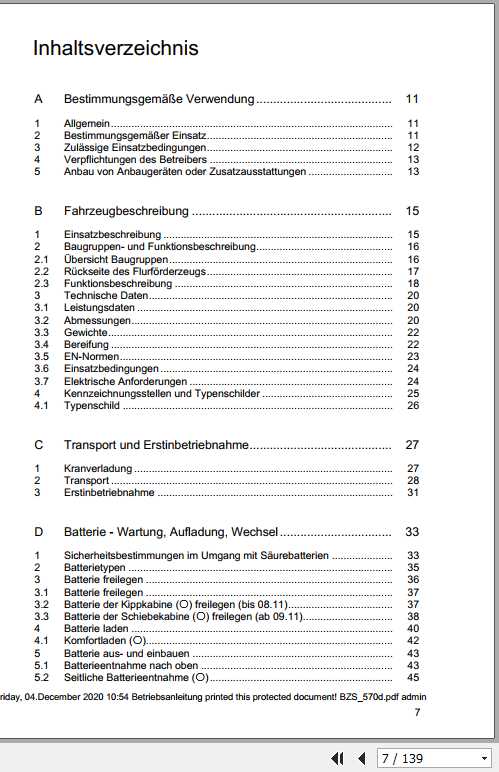 Jungheinrich Forklift EZS 570 580 590 Operating Manual DE 2