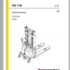 Jungheinrich Forklift HC 110 10 Operating Instructions 1