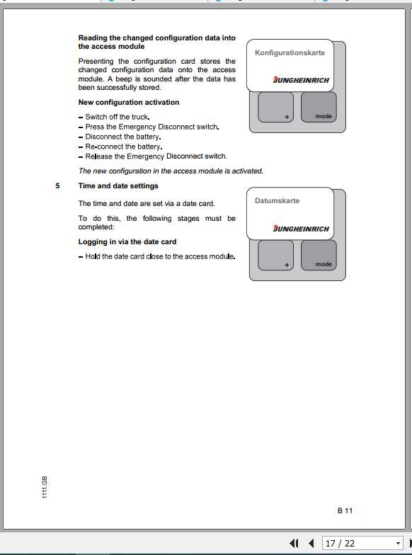 Jungheinrich Forklift ISM Operating Instructions 3