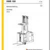 Jungheinrich Forklift KMS 100 100K Operating Manual DE 1