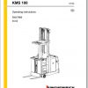Jungheinrich Forklift KMS 100 Operating Instructions 1
