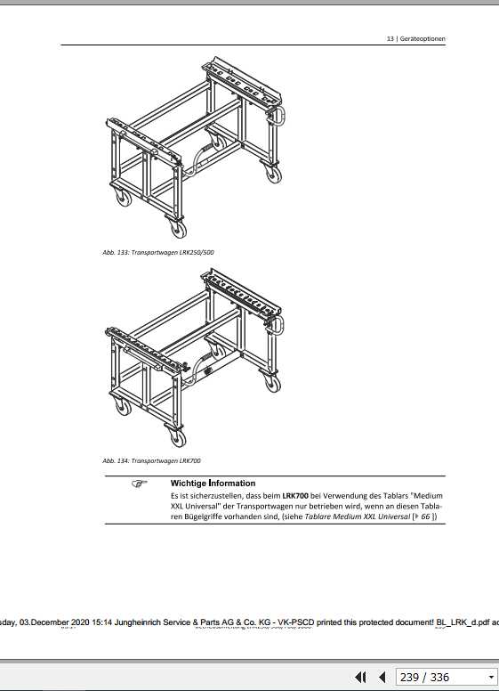 Jungheinrich Forklift LRK DE Operating Manual 3