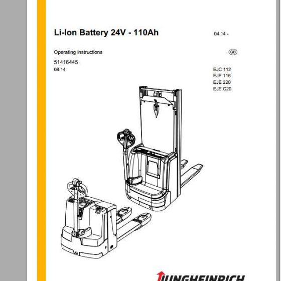 Jungheinrich Forklift KMS 100 Operating Instructions