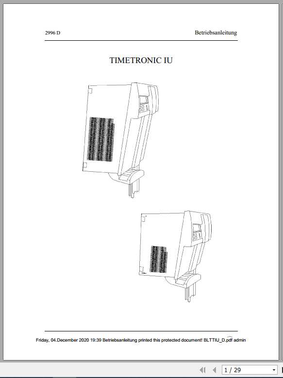 Jungheinrich Forklift TIMETRONIC Operating Manual DE 2