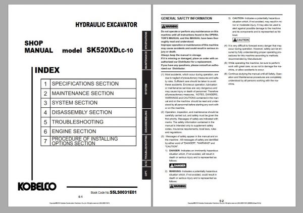 Kobelco 11.4 GB PDF Updated 2021 Heavy Machinery Service Manual Shop Manual 7