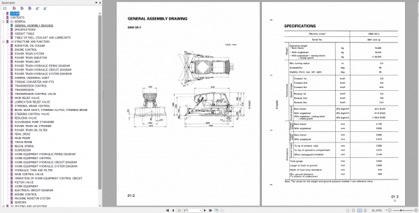 Komatsu D85ESS 2 Shop Manual SEBM003001 2