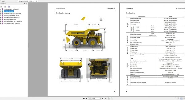 Komatsu Dump Truck 830E 5 USA A50005 Up CEBM032105 Shop Manual 2021 2