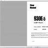 Komatsu Dump Truck 930E 5 USA A40004 Up CEBM032204 Shop Manual 07 2020 1 1