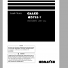 Komatsu Dump Truck Galeo HD785 7 Parts Book 1