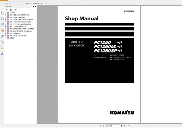 Komatsu Machine Mining PDF Updated Model 11 2021 Shop Manuals Operator Maintenance Manual 1