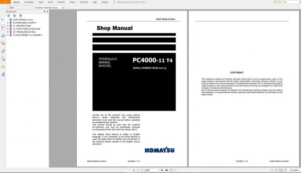 Komatsu Machine Mining PDF Updated Model 11 2021 Shop Manuals Operator Maintenance Manual 4