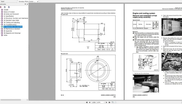 Komatsu Motor Grader GD555 5655 5675 5 55001 UP Shop Manual SEN05215 05 EN 3