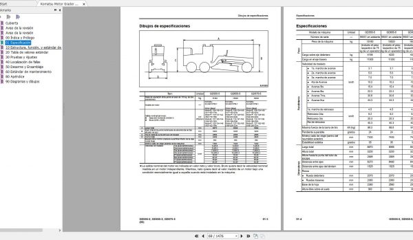 Komatsu Motor Grader GD555 5655 5675 5 55001 UP Shop Manual SEN05215 06 ES 2