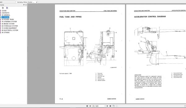 Komatsu Motor Grader GD600 3 Series Shop Manual SEBM023B0303 2