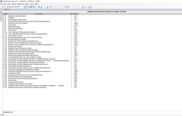 KomatsuEPCLinkoneCSSPartsVewer511EU202013