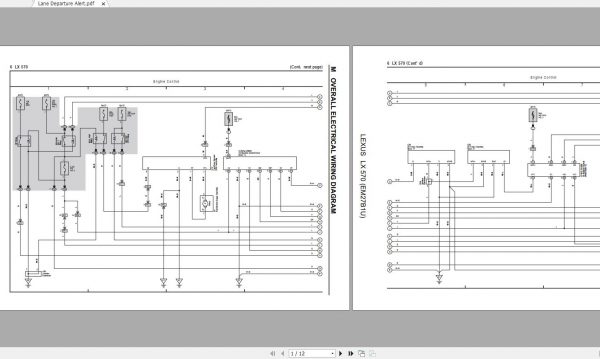 LEXUS LX570 2015 2017 3URL Wiring Diagram 1
