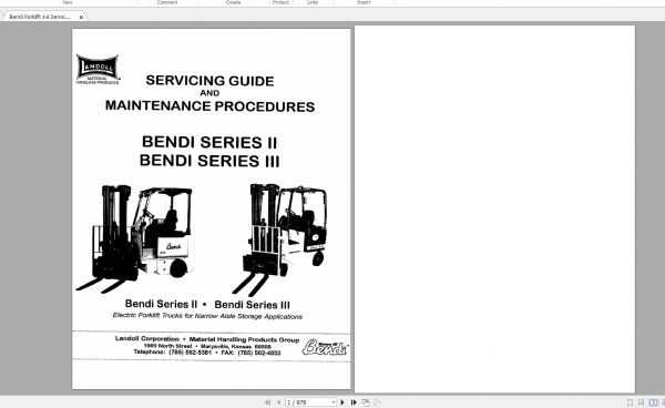 Landoll Bendi Forklift Full Collection Manuals DVD PDF 6