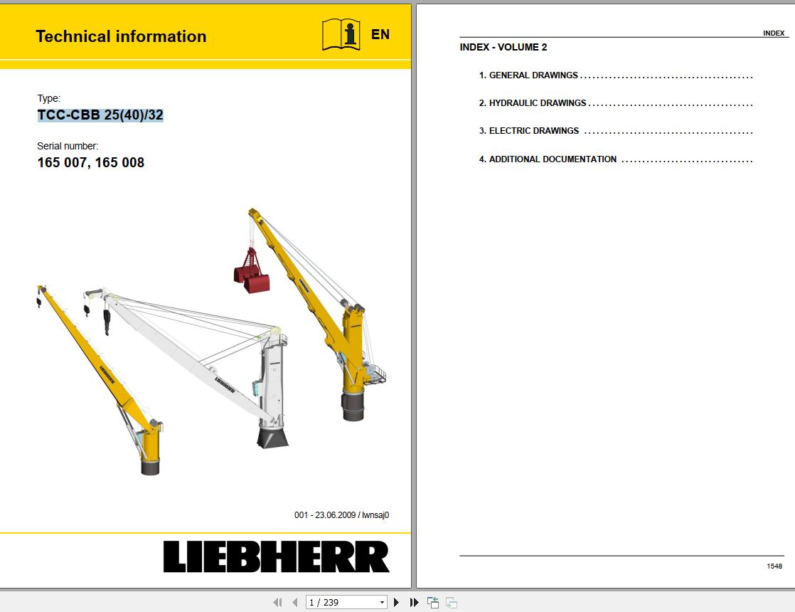 Liebherr TCC CBB 254032 Technical Information 165007 165008 en 1