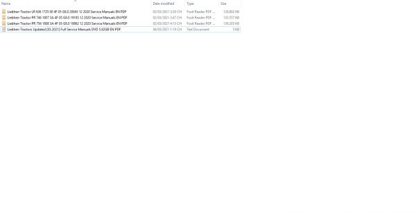 Liebherr Tractors Updated 03.2021 Full Service Manuals DVD 5.82GB EN PDF 1