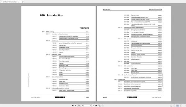 Liebherr Wheeled and Crawler Excavators Updated 03.2021 Maintenance Manuals PDF 3