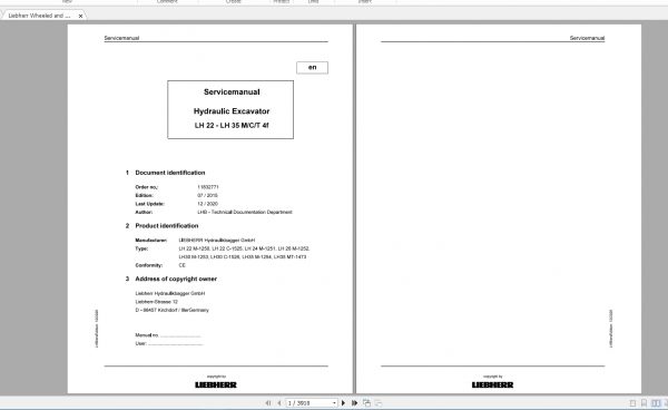 Liebherr Wheeled and Crawler Excavators Updated 03.2021 Service Manuals 35.83GB DVD PDF 3