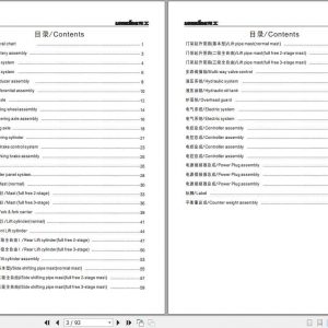 Lonking Forklift LG16B LG18B Parts Manual 1