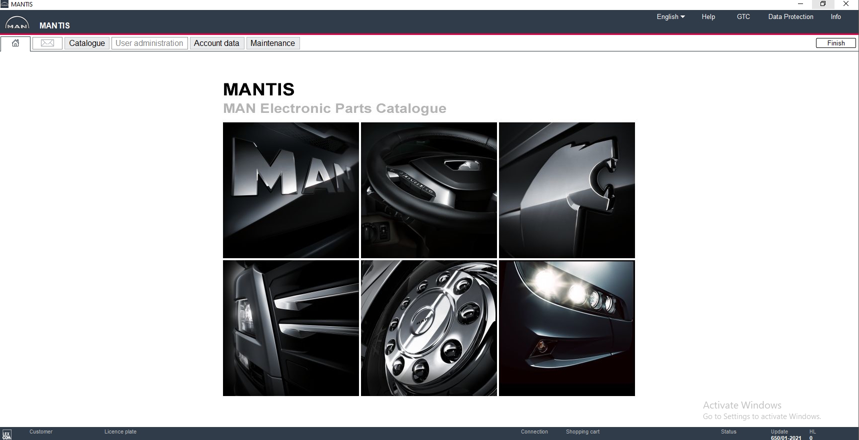 MAN Mantis v650 EPC 2021 01.2021 Spare Parts Catalogue 1