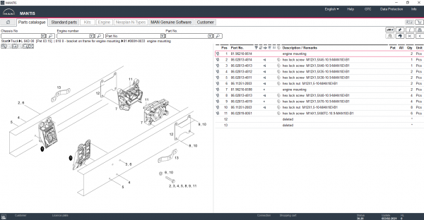 MAN Mantis v653 EPC 02.2021 Spare Parts Catalogue 4