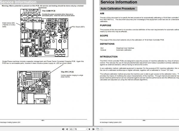 MacGREGOR Welding Systems M3 Series and DC2003P Operation Manual 2