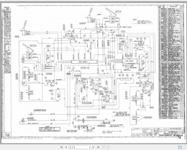 Manitowoc Grove Cranes 8362345 Hydraulic Schematic 1