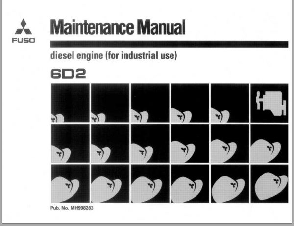 Manitowoc Grove Cranes Fuso Diesel Engine 6D2 Maintenance Manual 1