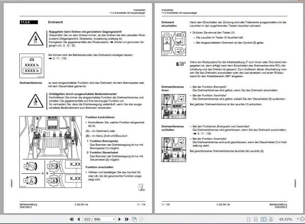 Manitowoc Grove Cranes GMK 3050 2 Operator Manuals DE 3