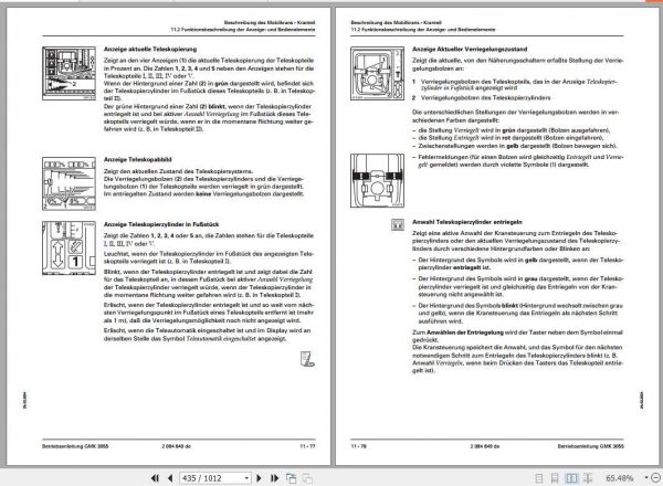Manitowoc Grove Cranes GMK 3055 Operator Manuals DE 3