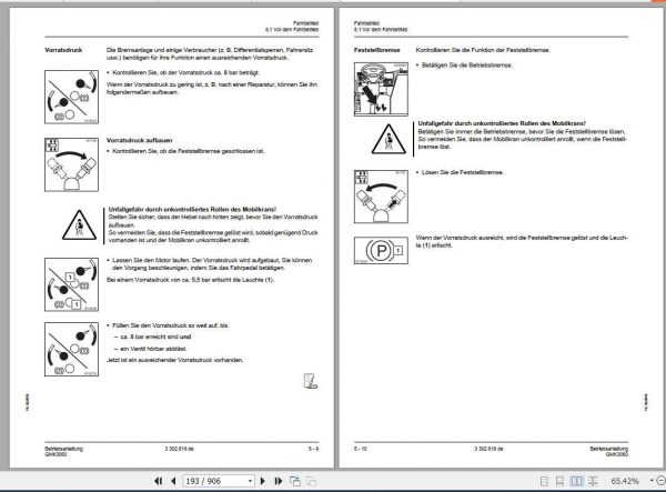 Manitowoc Grove Cranes GMK 3060 Operator Manuals DE 3