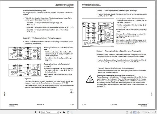 Manitowoc Grove Cranes GMK 3060L Operator Manuals DE 4