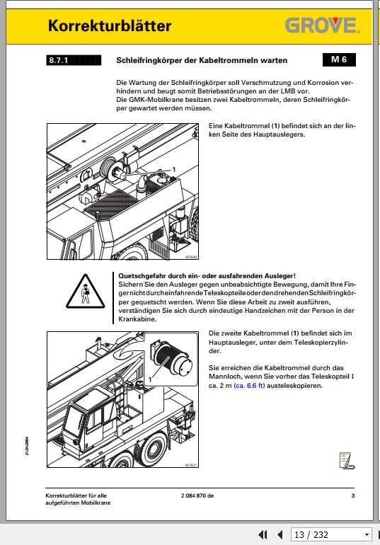 Manitowoc Grove Cranes GMK 4075 Maintenance Manuals 2084680 DE 2