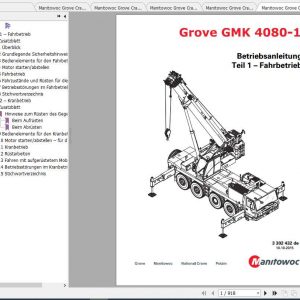 Manitowoc Grove Cranes GMK 4080 1 Operator Manuals DE 1