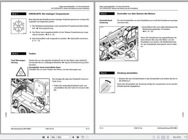 Manitowoc Grove Cranes GMK 4080 1 Operator Manuals DE 3