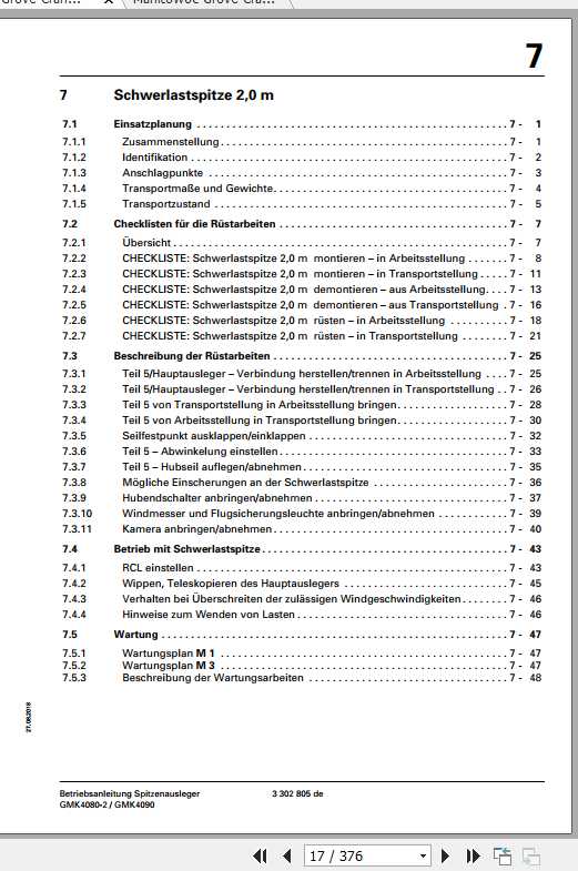 Manitowoc Grove Cranes GMK 4080 2 4090 Operator Manuals DE 2